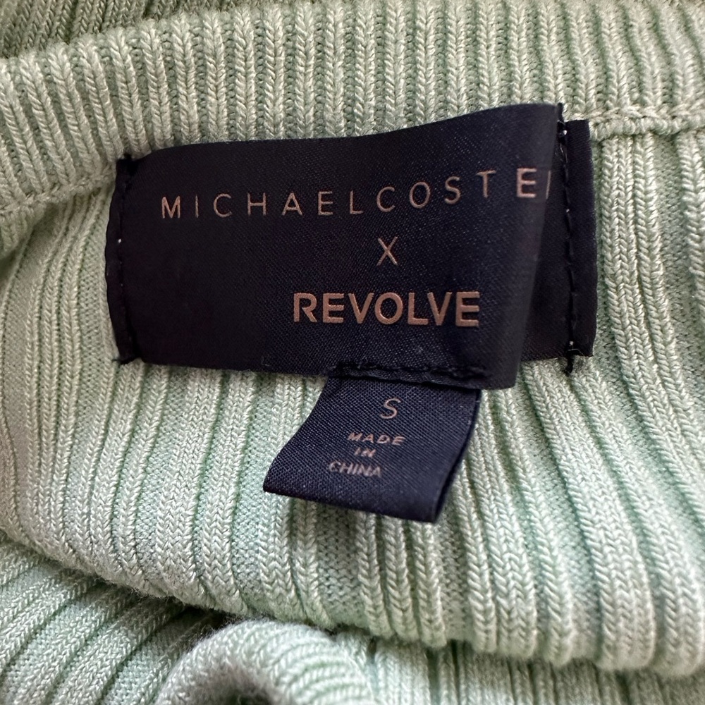 REVOLVE MIchael Costello Variegated Rib Bodycon Dress in Mint Green - Picture 11 of 13